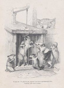 Hij vertelt ons: niet huilen, handelen! uit Scènes uit het privé- en openbare leven van dieren
