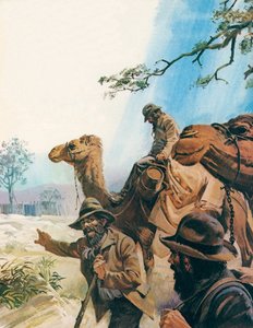 Burke en Wills (kleurenlitho)
