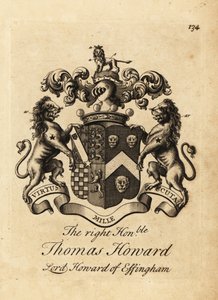 Wapen van de Hooggeachte Thomas Howard, 2e Graaf van Effingham, Lord Howard van Effingham door Andrew Johnston