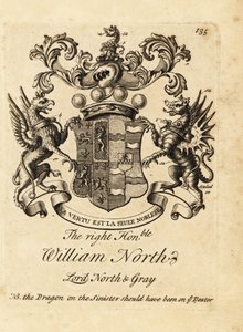 Wapen van de Zeer Eerwaarde William North, Heer North & Gray, 6e Baron North, 2e Baron Grey door Andrew Johnston