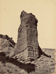 Plaat 31. Monument Rock, monding van Echo Canon,1869 (foto) door Andrew Joseph Russell