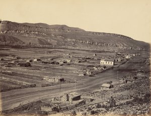 Plaat 36. Coalville, Weber Valley,1869 (foto) door Andrew Joseph Russell