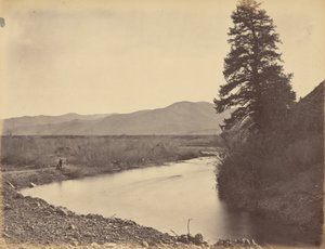 Plaat 43. Weber Valley, vanaf Willhelmina Pass,1869 (foto) door Andrew Joseph Russell