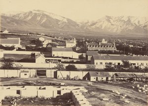 Plaat 45. Salt Lake City, vanaf de top van de Tabernakel,1869 (foto) door Andrew Joseph Russell