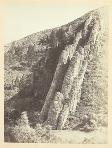 Gekartelde rotsen of Duivelsglijbaan, (bijna uitzicht)-Weber Canon, Utah door Andrew Joseph Russell