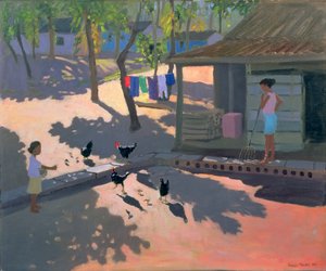 Kippen en Kuikens, Cuba, 1997 door Andrew Macara