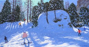 Rock City, Val Gardena, Italië, 2020 (olieverf op doek) door Andrew Macara