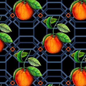 Oranje Geometrisch, 2018 door Andrew Watson