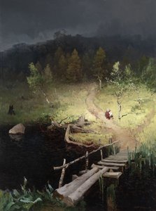 Voor de storm, 1918 door Andrey Nikolayevich Shilder