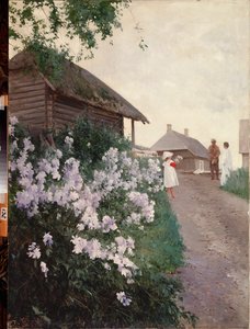 Een landhuis in Finland door Andrey Nikolayevich Shilder
