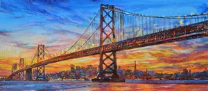 Sunset Bridge in San Francisco door Andrii Kutsachenko