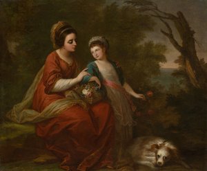 Mevrouw Hugh Morgan en haar dochter, ca. 1771