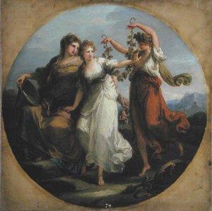 Schoonheid, ondersteund door Voorzichtigheid, Veracht het Aanbod van Dwaasheid, c.1780
