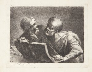 Den to gamle studerende door Angelica Kauffmann