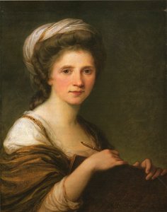 Duits: Selbstbildnis Zelfportret door Angelica Kauffmann