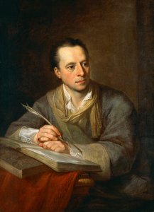 Portret van Johann Joachim Winckelmann, Duitse archeoloog en kunsthistoricus door Angelica Kauffmann
