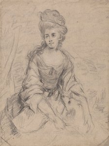 Portret van een dame door Angelica Kauffmann