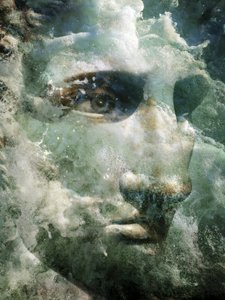Mythisch watergezicht door Angelo Cerantola