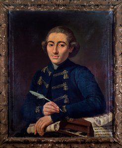 Portret van Giovanni Domenico Perotti, Italiaanse componist