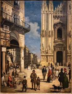 Uitzicht op de Duomo met de Coperto van Figini