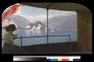 Een boot op het Lago Maggiore, 1915