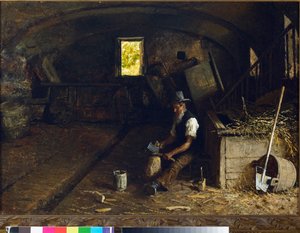 De houtklover, 1881-84 door Angelo Morbelli
