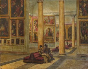 Interieur van Pinacoteca di Brera door Angelo Ripamonti