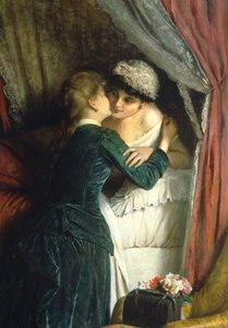 Naamdag door Angelo Romagnoli (1840-na 1897), olieverf op doek