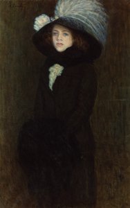Portret van een Jonge Dame door Angelo Torchi