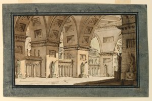 Toneelontwerp, Interieur van Paleis door Angelo Toselli