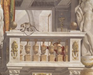 Ontvangstruimte van de Groothertog, plafond detail (detail) door Angelo and Mitelli Colonna