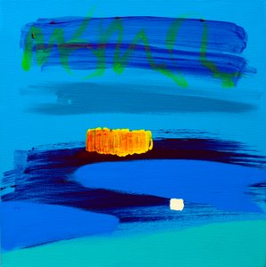Oranje en Middernacht Blauw