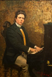 Portret van de Componist Pietro Mascagni 1863-1945, 1899
