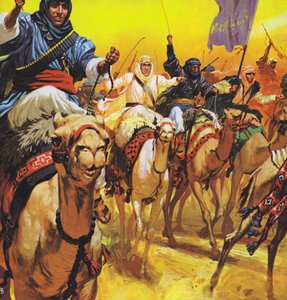 Lawrence of Arabia (kleurenlitho)