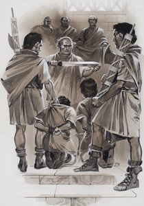 Lucius Junius Brutus (gouache op papier)