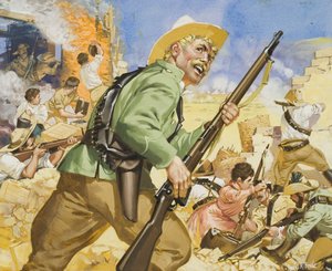 Beleg van Mafeking, uit 1899-1900 (gouache op papier)