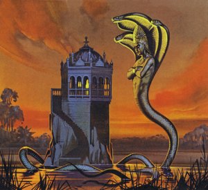 De Naga Koning (kleurenlitho) door Angus McBride