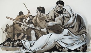 Tiberius Gracchus (gouache op papier)