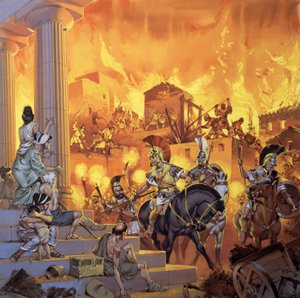 Ongeïdentificeerde Romeinse aanval door Angus McBride