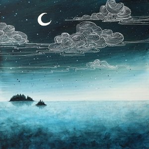 Nacht op het eiland bij maanlicht door Ania Witwitzka