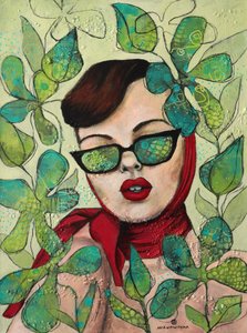 Retro-botanische stijl
