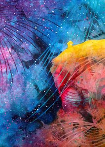 Levendige kosmische werveling