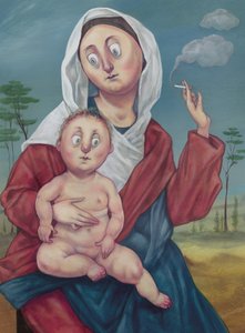 Madonna Tijdens Een Sigarettenpauze