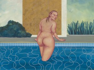 De Vrouw In Het Zwembad, 2016 door Anita Kunz