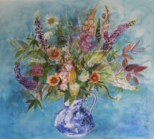 Bloemen uit een Edinburghse tuin door Ann Oram