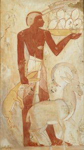 Kopie van muurschildering, privé-graf 78 van Horemheb, Thebe
