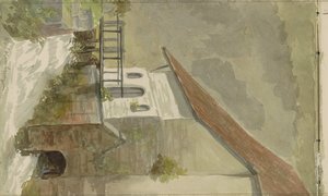 Huis aan een gracht te Valkenburg