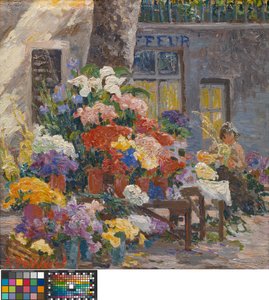 Bloemenmarkt in Menton (Côte d
