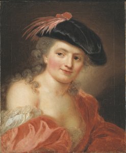 Zelfportret, ca. 1755 door Anna Dorothea Therbusch Lisiewska
