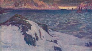 Een Lofoten zeelandschap